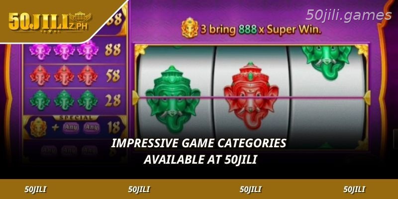 Game categories available on 50JILI