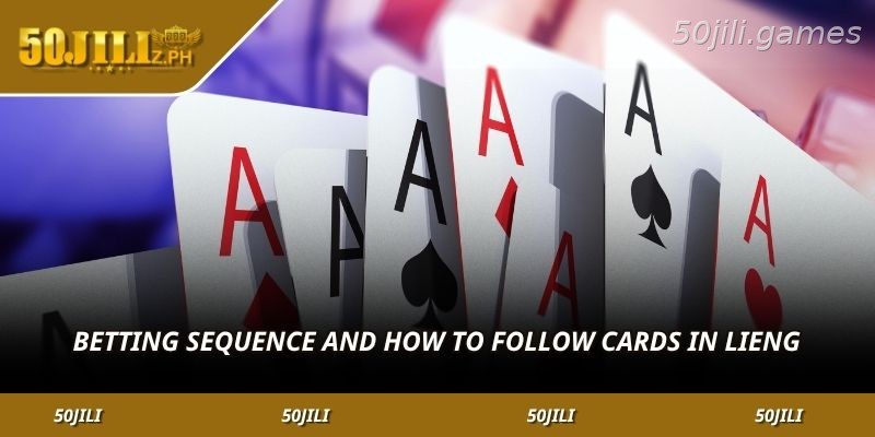 Betting sequence and round flow in Lieng